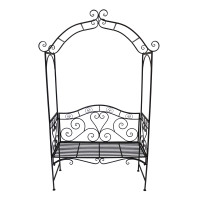 HTI-Living mit Rosenbogen aus Metall Celia Romantische Gartenbank HTI-Living mit Rosenbogen aus Metall Celia Romantische Gartenbank