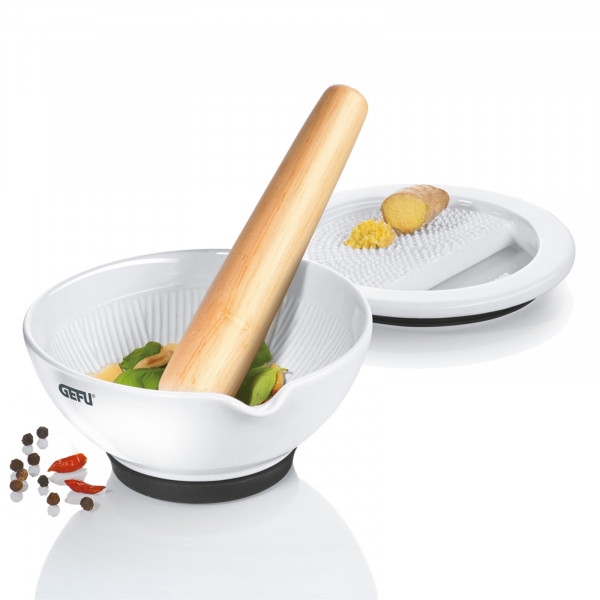 GEFU SURI Mörser mit Ingwer-Reibe