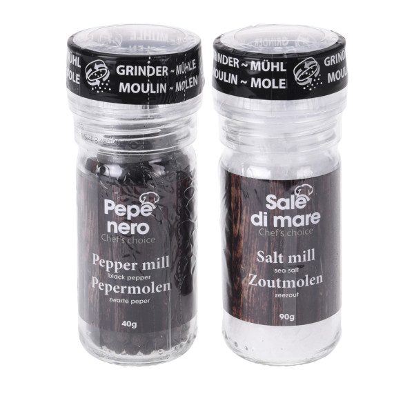 neuetischkultur 40 und 90 Gramm Pfeffer- und Salzmühle 2er Set