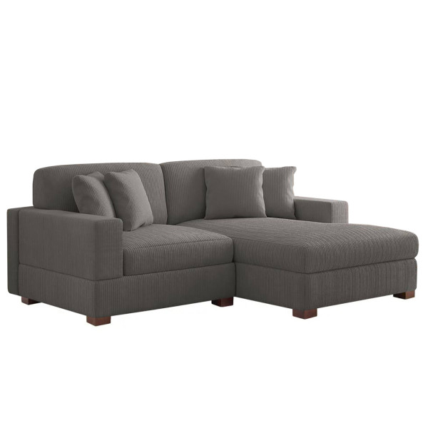 HTI-Living Xenia Ecksofa mit Ottomane Rechts