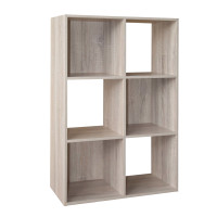 HTI-Living vielseitig als Regal oder Raumteiler Standregal Sonoma 6 Fächer 60 x 90 x 30 cm HTI-Living vielseitig als Regal oder Raumteiler Standregal Sonoma 6 Fächer 60 x 90 x 30 cm