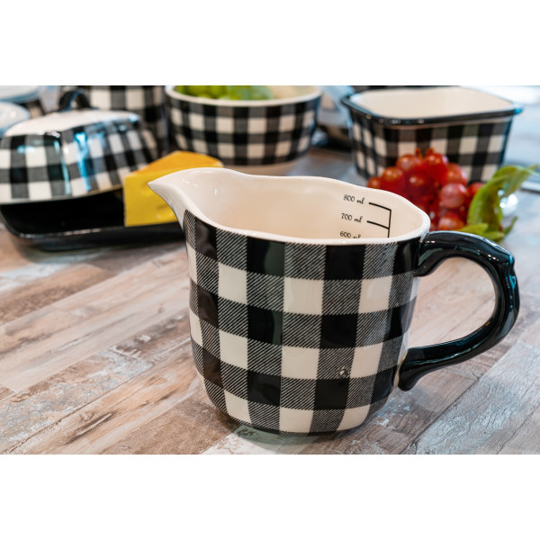 Neuetischkultur Squares Milchkrug aus Keramik 800 ml