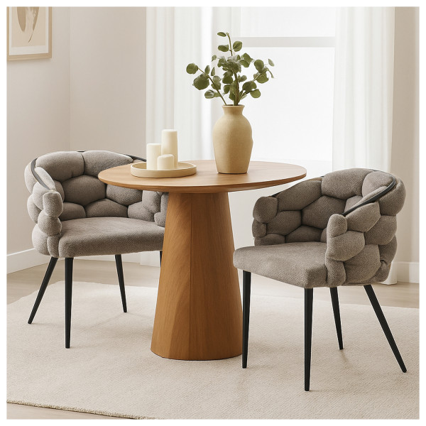 HTI-Living Alsen Schwarz Braun Stuhl