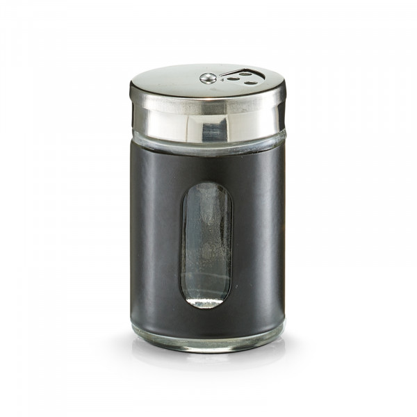 ZELLER Present mit drehbarem Deckel Schwarz Gewürzstreuer