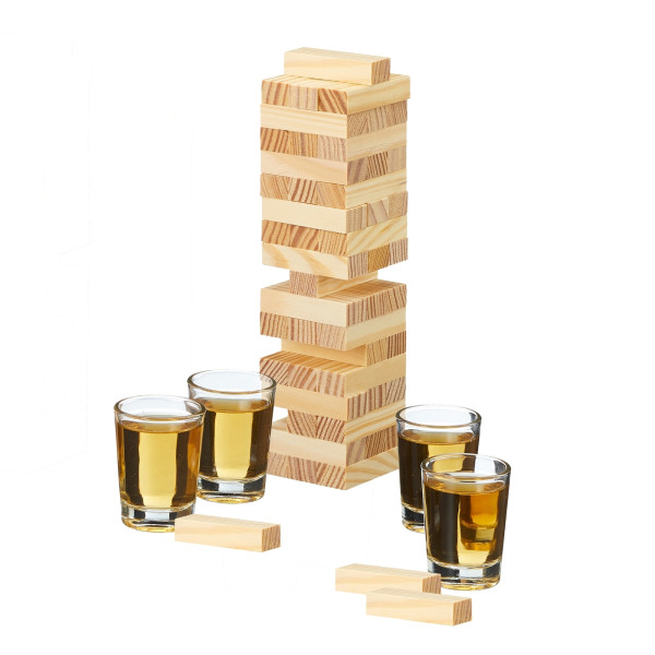 HTI-Living Drunking Tower Trinkspiel Wackelturm