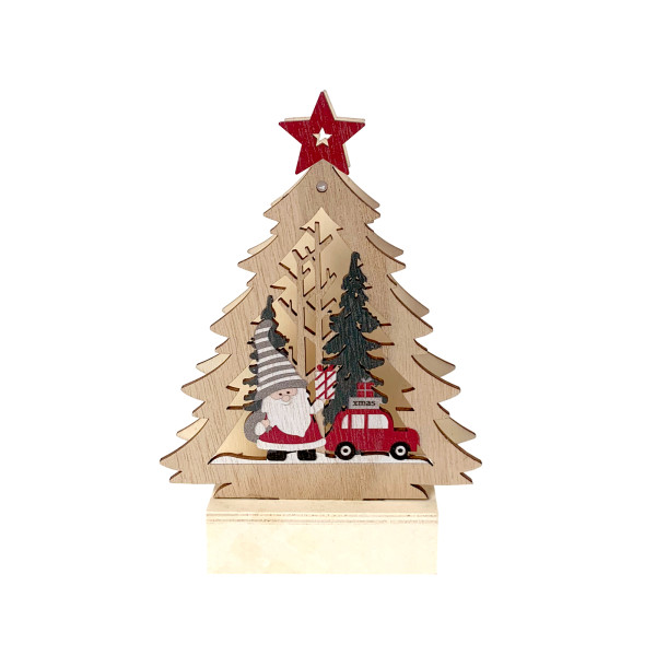 Weihnachtsdeko Tannenbaum Weihnachtsmann mit Aut