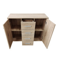 Vorschau: HTI-Living mit 4 Schubladen Sonoma Sideboard Nina Vorschau: HTI-Living mit 4 Schubladen Sonoma Sideboard Nina