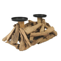 HTI-Living für 2 Kerzen Kerzenhalter aus Treibholz HTI-Living für 2 Kerzen Kerzenhalter aus Treibholz