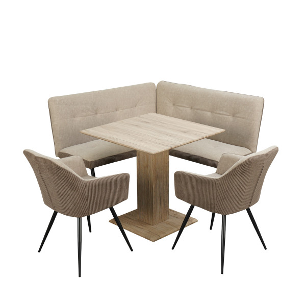 Sitzgruppe Joschka Taupe/Cord