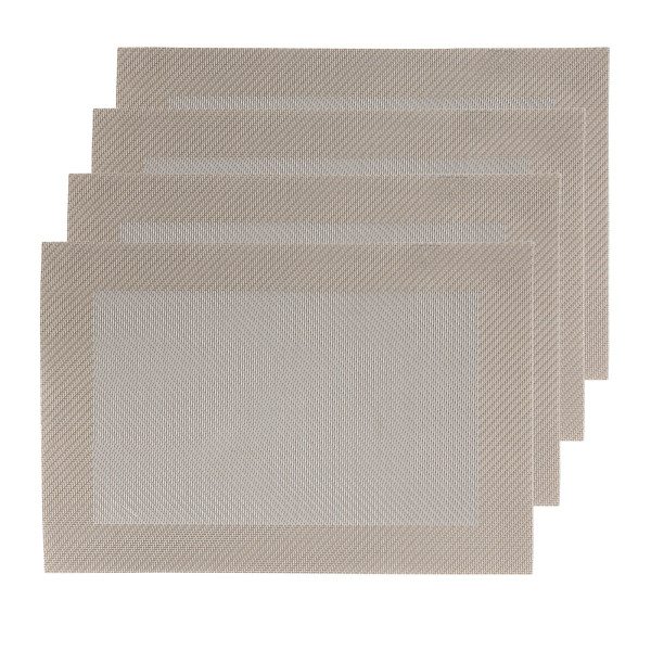 neuetischkultur Polyester Platzset 4er Set, Creme/Beige