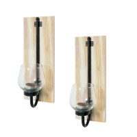 HTI-Line Viola Wandkerzenhalter 2er Set HTI-Line Viola Wandkerzenhalter 2er Set