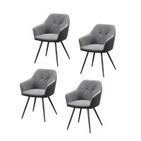 HTI-Living Joschka Esszimmerstuhl 4er Set Anthrazit/Grau HTI-Living Joschka Esszimmerstuhl 4er Set Anthrazit/Grau