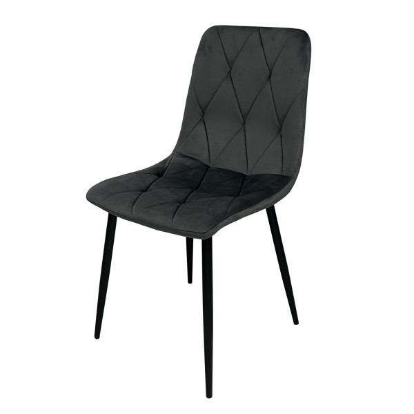 HTI-Living Velvet Grau Stuhl Mesa Eco