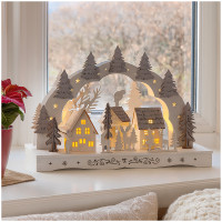 HTI-Living Dorf mit Tannen Leuchtbogen HTI-Living Dorf mit Tannen Leuchtbogen