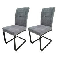 HTI-Living Kinsey Grau Schwingstuhl 2er Set HTI-Living Kinsey Grau Schwingstuhl 2er Set