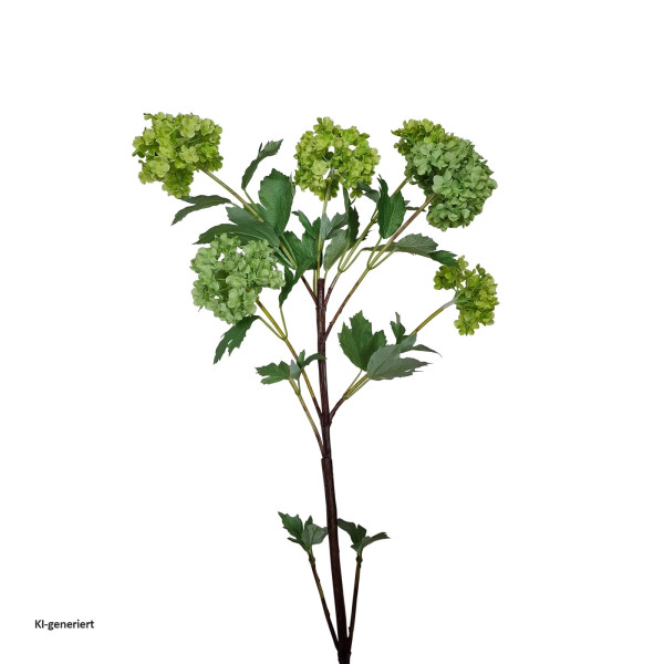 Hortensie Flora05, gelb, Kunstpflanze
