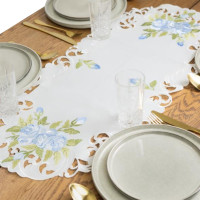 HTI-Living blaue Rosen Tischläufer 40 x 90 cm HTI-Living blaue Rosen Tischläufer 40 x 90 cm
