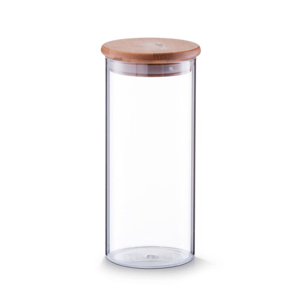 ZELLER Present Bamboo 1400 ml Vorratsglas mit Deckel