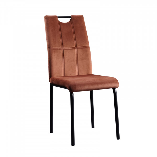 HTI-Living Denton Velvet Braun Stuhl