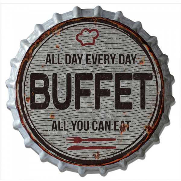 HTI-Line Buffet Blechschild