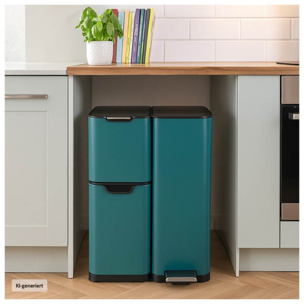 Mülltrennsystem Jannik 60L Türkis
