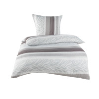 HTI-Living Microfaser Streifen Grau Bettwäsche 2-teilig 135 x 200 cm HTI-Living Microfaser Streifen Grau Bettwäsche 2-teilig 135 x 200 cm