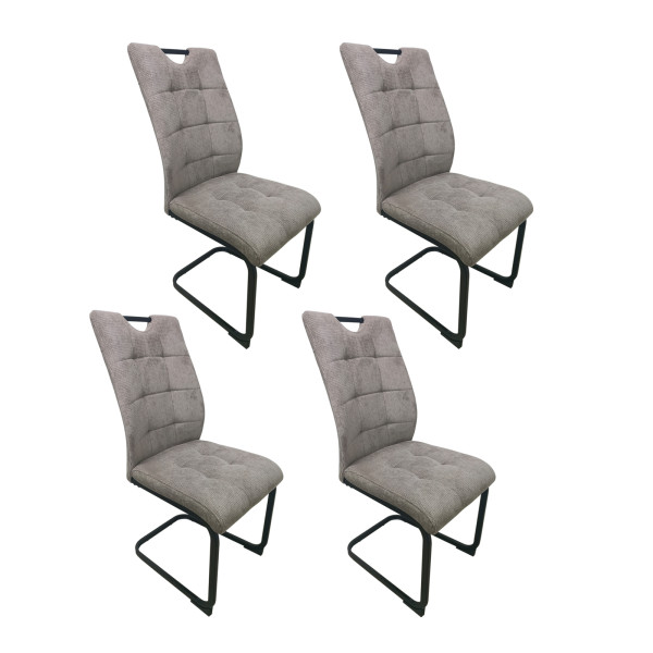 HTI-Living Mateo Beige 4er-Set Schwingstuhl