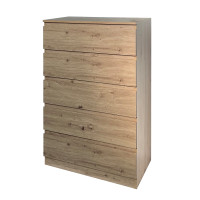 HTI-Living Thekla Artisaneiche Kommode mit 5 grifflosen Schubladen HTI-Living Thekla Artisaneiche Kommode mit 5 grifflosen Schubladen