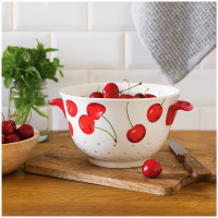 neuetischkultur stilvolles Sieb für Obst, Gemüse und Pasta Keramik Küchensieb mit Griffen neuetischkultur stilvolles Sieb für Obst, Gemüse und Pasta Keramik Küchensieb mit Griffen