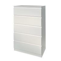 HTI-Living Thekla Weiß Kommode mit 5 grifflosen Schubladen HTI-Living Thekla Weiß Kommode mit 5 grifflosen Schubladen