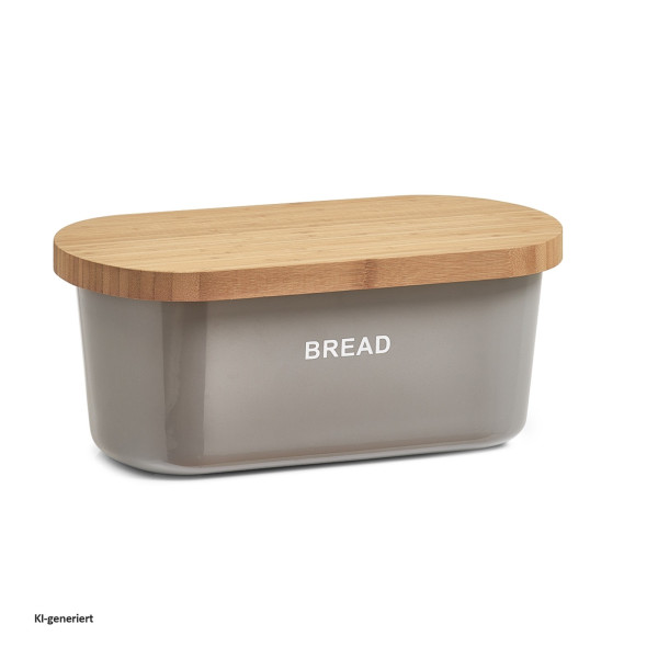 Brotkasten Melamin Bambus H 14,5 cm