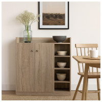HTI-Living mit 8 Regalfächern Sonoma Sideboard HTI-Living mit 8 Regalfächern Sonoma Sideboard