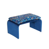 HTI-Living Vance Blue Fantasy Polsterhocker B/H/T 61 x 34,5 x 40 cm HTI-Living Vance Blue Fantasy Polsterhocker B/H/T 61 x 34,5 x 40 cm