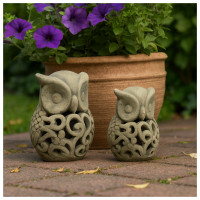 HTI-Living 2er Set Gartenfigur Eule HTI-Living 2er Set Gartenfigur Eule