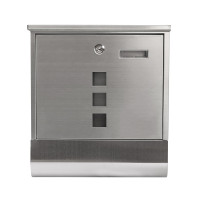 HTI-Living mit Zeitungsrolle Briefkasten Amin Edelstahl HTI-Living mit Zeitungsrolle Briefkasten Amin Edelstahl