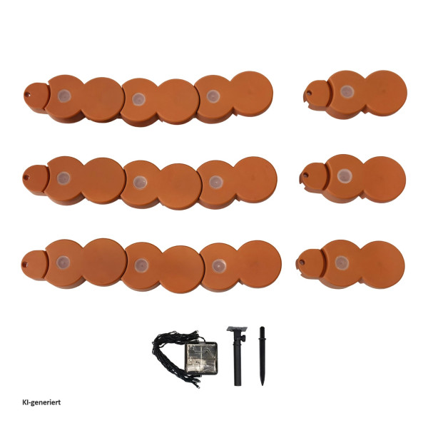 Beetumrandung Nessa Solar Palisade, 24 tlg terraco