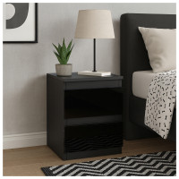 HTI-Living Hochglanz Schwarz Nachtschrank Kenji HTI-Living Hochglanz Schwarz Nachtschrank Kenji