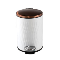 HTI-Living Jannik 3 Liter Weiß Kupfer Kosmetikeimer HTI-Living Jannik 3 Liter Weiß Kupfer Kosmetikeimer