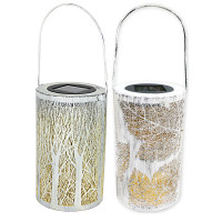 HTI-Living Luna Solarlaterne Blätter/Baum, 2er Set HTI-Living Luna Solarlaterne Blätter/Baum, 2er Set