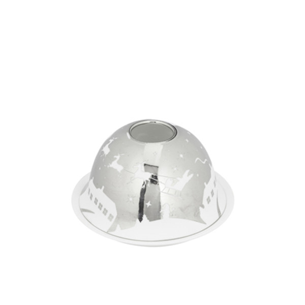 HTI-Living Fliegender Santa Schlitten Dome Silber
