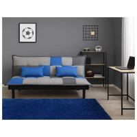 HTI-Living mit Schlaffunktion Blau Couch Karo HTI-Living mit Schlaffunktion Blau Couch Karo