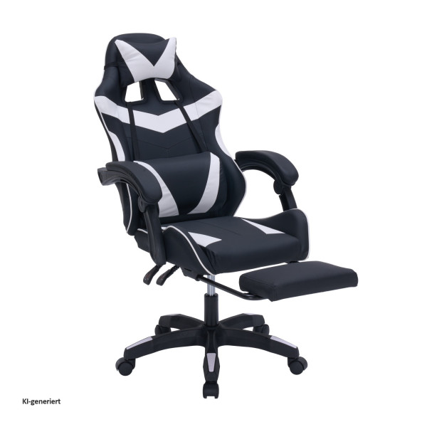 Drehstuhl Krit Eco Schwarz Weiss PVC