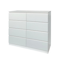 HTI-Living Thekla Weiß Kommode 8 grifflose Schubladen HTI-Living Thekla Weiß Kommode 8 grifflose Schubladen