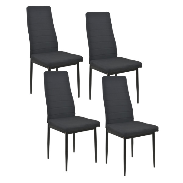 HTI-Living Memphis Webstoff Schwarz Stuhl
