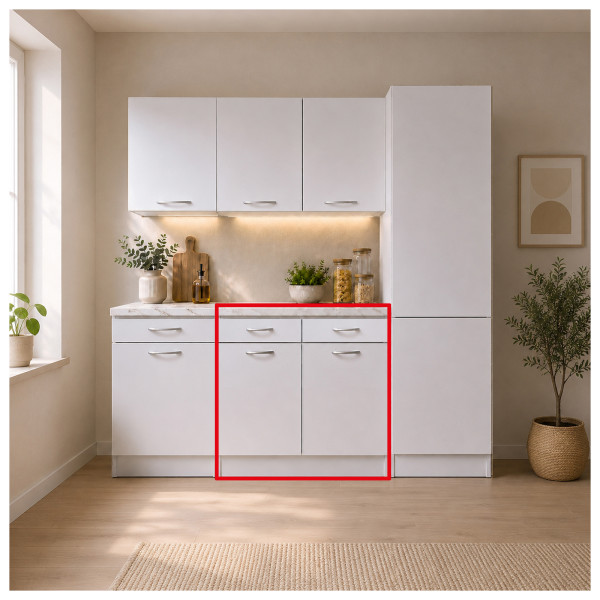 Unterschrank mit 2 Schubladen Jenna 80 cm