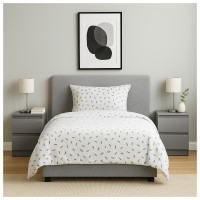 HTI-Living Hochglanz Grau 2er-Set Nachtschrank Kenji HTI-Living Hochglanz Grau 2er-Set Nachtschrank Kenji