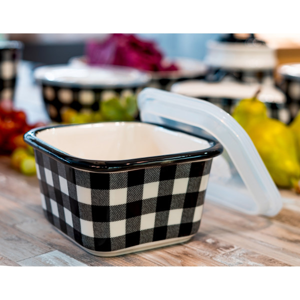 neuetischkultur Squares Schüssel mit Deckel 0,8 Liter