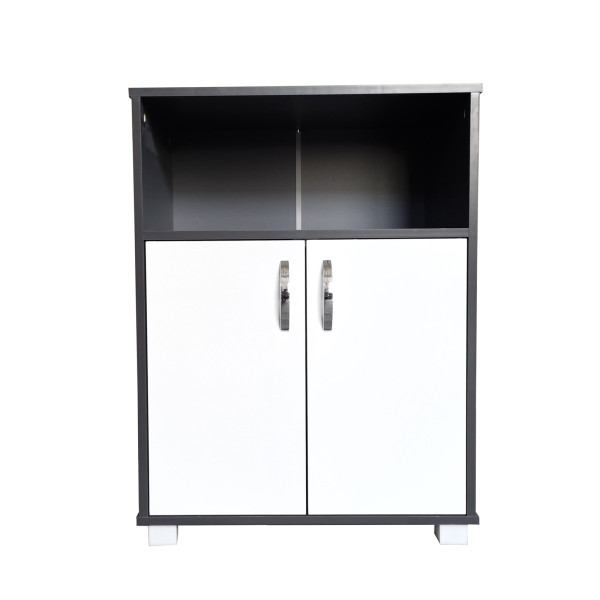 Küchenschrank Blanca Grau Weiß