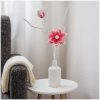 Formano Dekozweig modern für Vase Tisch Deko Kunstblume Blütenzweig rosa weiß 54 cm Formano Dekozweig modern für Vase Tisch Deko Kunstblume Blütenzweig rosa weiß 54 cm