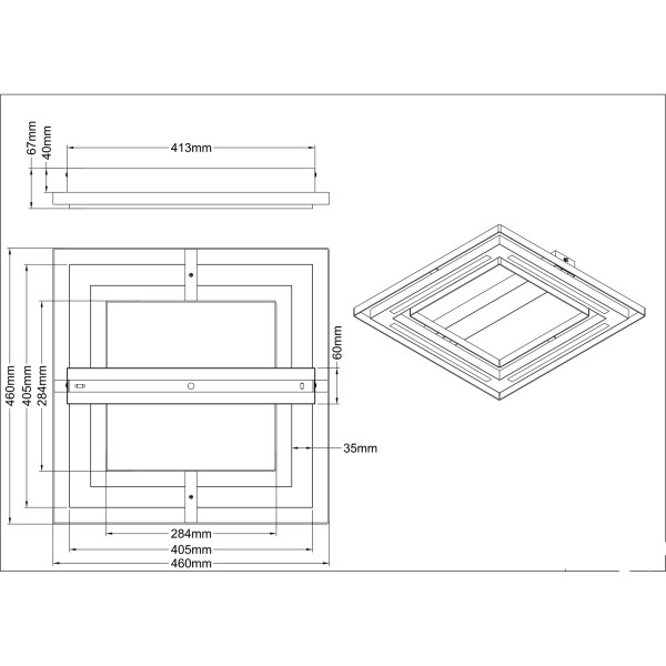 NOWA RILAS Deckenleuchte